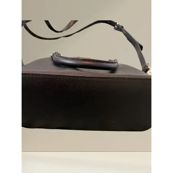 NWOT Kate Spade New York Black Pebbled Leather Satchel Crossbody - Picture 5 of 12
